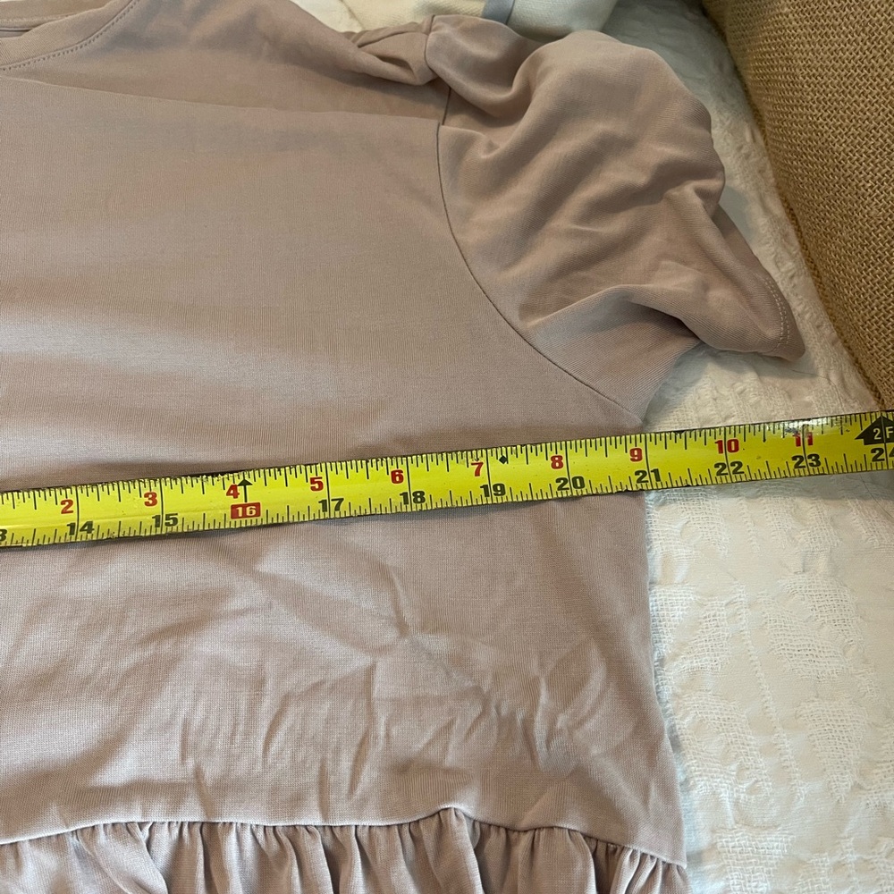 AMERICAN EAGLE Baby Doll Short Sleeve Top baby pink color size large - Picture 4 of 6